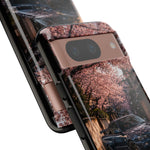 Cherry Blossom Street Scene R34 Skyline GTR Tough Case | Car Photo Cover
