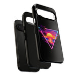 Synthwave Sunset Triangle Phone Case Retro Vaporwave Case