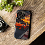 Orange C8 Z06 Flat Plane V8 Speed Art Tough Phone Case