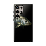 Snook Fishing Phone Case, Saltwater Portrait Black Cover, Gift