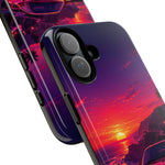 FD RX-7 Retro Sunset Sports Car Tough Case | Neon Vaporwave Beach Drive