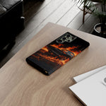 Black Charger Classic Muscle Flames Tough Phone Case Cover Gift