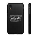 Black 4th Gen Camaro Z28 Sports Car Phone Case | Black Muscle Car Illustration