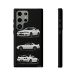 R32 Skyline Phone Case White, Three-View Vector Cover, Gift GTR Fans