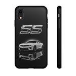 White SS Camaro reflection phone case | Car muscle car phone case