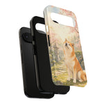Akita under Cherry Blossoms Dog Breed Phone Case