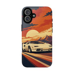 Retro Sunset Countach phone case | Sports car tough cover