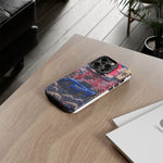 Bayside Blue Skyline Phone Case, Cherry Blossom Torii Tough Cover