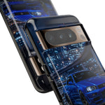 Skyline GT-R R34 Bayside Blue Tokyo Night Art Tough Phone Case