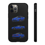 Blue 180SX JDM Sports Car Phone Case Tough Multi View