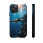 Cobia Reef Phone Case, Shaft of Light Ocean Fishing Tough Cover
