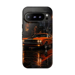 Challenger RT Phone Case, Rainy City Night Muscle Car Tough Cover