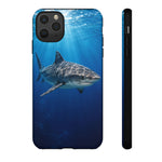 Tiger Shark Phone Case, Dappled Blue Water Tough Cover