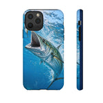 Spanish Mackerel Strike Phone Case Saltwater Fishing Gift for Anglers