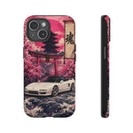 Pearl White NSX Phone Case, Cherry Blossom Torii Art Tough Cover