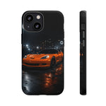 Orange C6 Neon Car Meet Tough Phone Case
