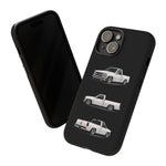 Chevy 1500 OBS Truck Phone Case White, Three-View Vector Cover