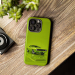 Green Cuda Muscle Car phone case for Gear Heads
