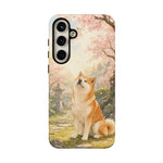 Akita under Cherry Blossoms Dog Breed Phone Case