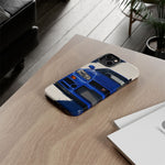R34 Skyline GT-R Bayside Blue Tough Phone Case for 90s JDM Fans