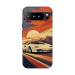Retro Sunset Countach phone case | Sports car tough cover