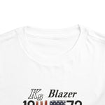 1972 K5 Blazer Toddler T-Shirt – Vintage USA Flag Off-Road Truck Design