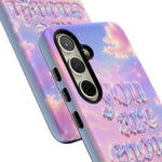 You Are Enough phone case | pastel cloud affirmation protective case