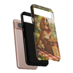 Cocker Spaniel Picnic Scene phone case | vintage dog art