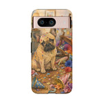 Guilty French Bulldog Phone Case, Confetti Watercolor Cover