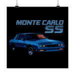 1984 Chevy Monte Carlo SS Poster Wall Art Print Classic G-Body Garage Decor Gift