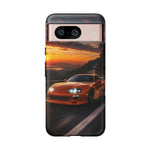 Supra MK4 Orange Touge Night JDM Speed Art Tough Phone Case