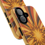 Gold Starburst 70s Retro Art Tough Phone Case