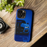 Blue Mustang Art Phone Case, GT500 American Muscle Car Tough Cover for Men
