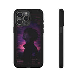 Melancholy Data Poster Phone Case, Glitch Anime Sky Tough Cover