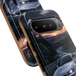 Skyline GT-R R34 White Nurburgring Speed Art Tough Phone Case