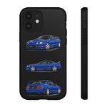Tough Phone Case - Blue Celica GT-Four JDM Rally Car Multi View Art