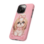 Shih Tzu Princess Kawaii Chibi Puppy Pet Dog Art Tough Phone Case