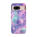 Pastel Galaxy Planet Vaporwave Art Tough Phone Case