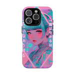 Neon Cyber Geisha phone case | Tough Case