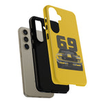 1969 Camaro Z28 Yellow Front View Muscle Car Tough Phone Case
