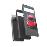 Red C8 Z06 Track Wing Tough Phone Case Cover Gift Art