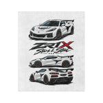 ZR1X Stars & Steel C8 Blanket | Velveteen Microfiber Car Throw
