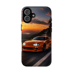 Supra MK4 Orange Touge Night JDM Speed Art Tough Phone Case