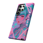 Neon Cyber Geisha phone case | Tough Case