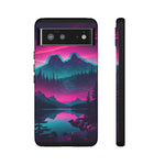 2 Rounds Canada Retina Artwork Vaporwave Phone Case – Landscape Aesthetic