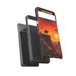 Western Sunset Cowboy Phone Case | Rugged Protective Cover