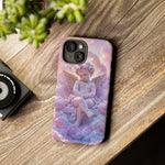 Cherub Cloud Throne Phone Case, Pastel Marble 3D Render Cover