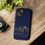 Navy Blue Chevy OBS Truck Phone Case, Classic Cover