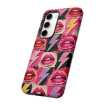 Pop Art Lips and Lightning Bolt Phone Case