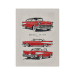 1957 Chevy Bel Air Illustration Microfiber Blanket | Classic Car Throw